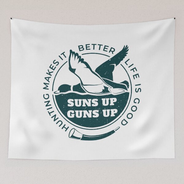 Item preview, Hunting Makes It Better Life Is Good Suns Up Guns Up designed and sold by vincentalan.