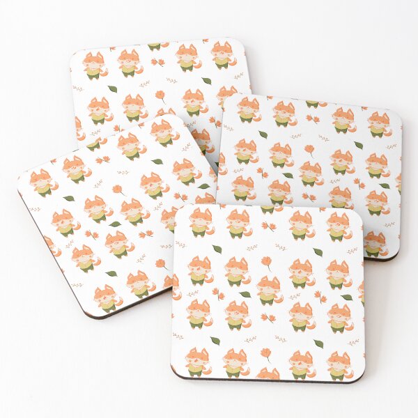 Item preview, Kawaii fox pattern  designed and sold by alisnic.