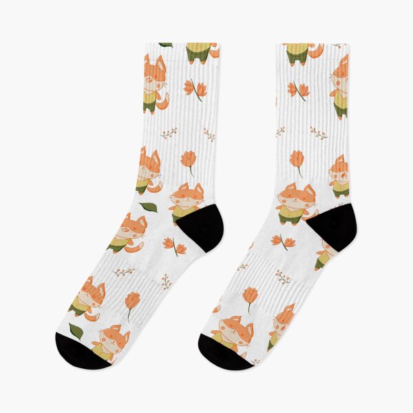 Item preview, Kawaii fox pattern  designed and sold by alisnic.