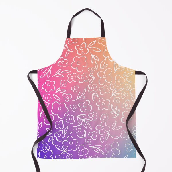 Item preview, Copy of Swirly Wildflowers Pattern Rainbow Hand Drawn Flowers designed and sold by RihabPrint.