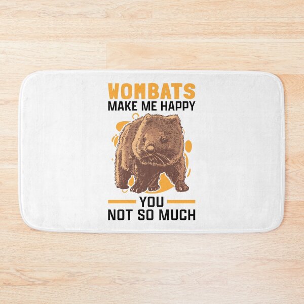 Item preview, Wombats make happy marsupial wombat designed and sold by madgrfx.