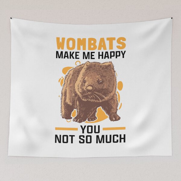 Item preview, Wombats make happy marsupial wombat designed and sold by madgrfx.