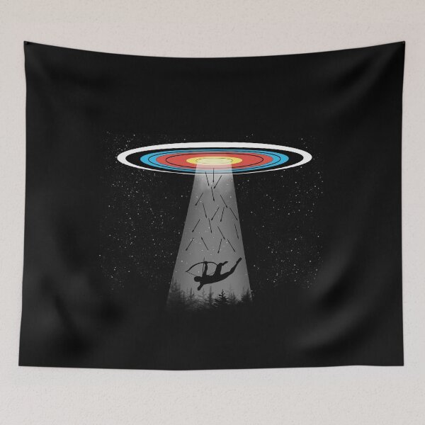 Item preview, Funny UFO Archery Alien Abduction designed and sold by wdyoungblood.