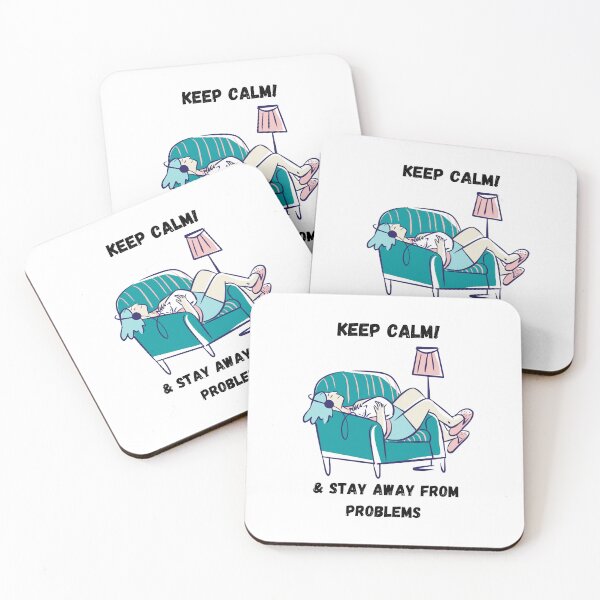 Item preview, Keep calm and stay away from problems designed and sold by Eve :).