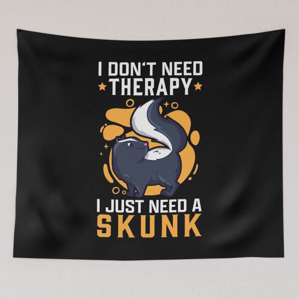 Item preview, skunk no therapy skunk badger skunk designed and sold by madgrfx.