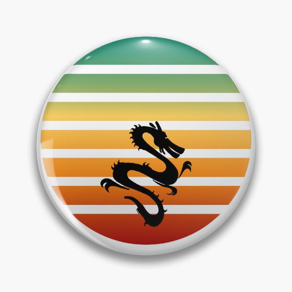 Item preview, Japanese Dragon Vintage Retro Sunset designed and sold by Mechanical-Artt.