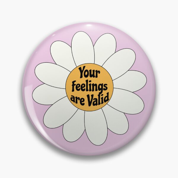 Item preview, Your feelings are Valid Daisy Flower Vintage Retro designed and sold by MarzStudio.