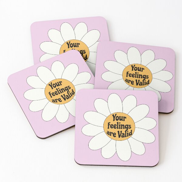 Item preview, Your feelings are Valid Daisy Flower Vintage Retro designed and sold by MarzStudio.