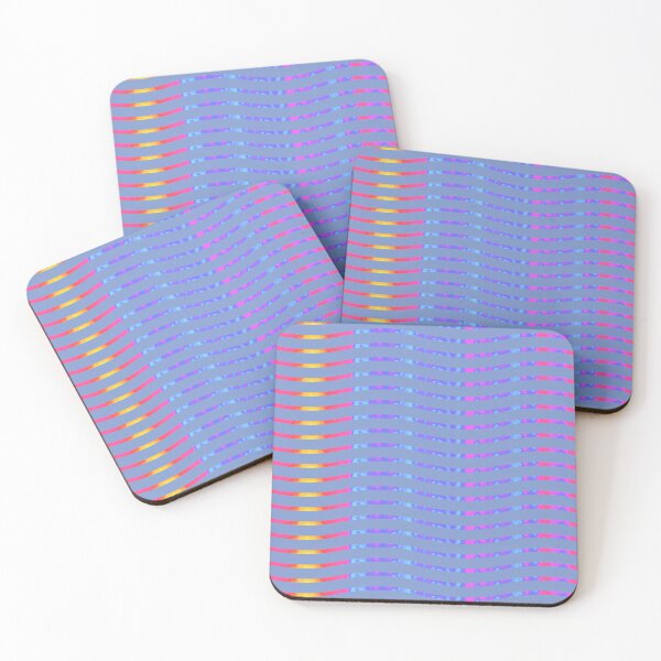 Item preview, Wavy Lines Rainbow on Blue Repeat 5748 designed and sold by Art in My Loft.