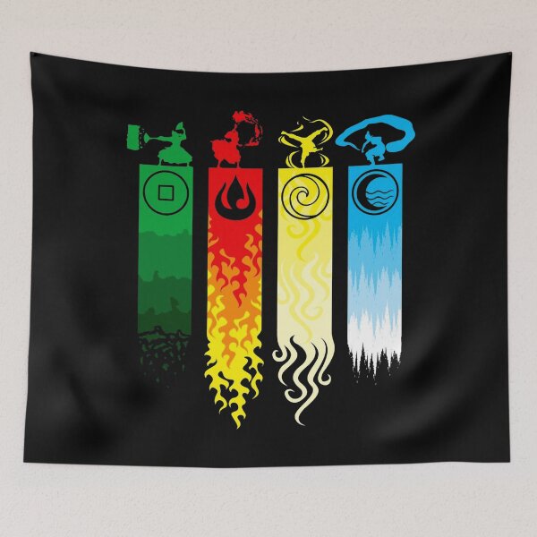 Item preview, Avatar The Last Airbender Four Elements designed and sold by Roadbubble.