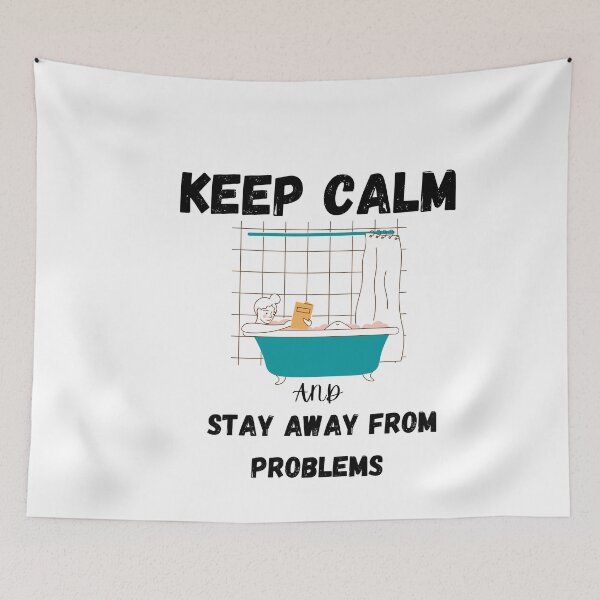 Item preview, Keep calm and stay away from problems designed and sold by Eve :).