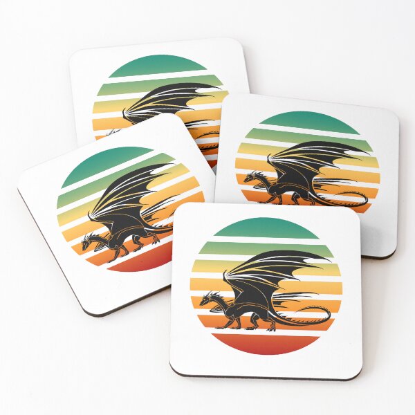 Item preview, Japanese Dragon With Details Vintage Retro Sunset designed and sold by Mechanical-Artt.