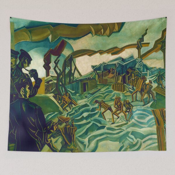 Item preview, A Battery Shelled by Percy Wyndham Lewis (1919) designed and sold by allhistory.