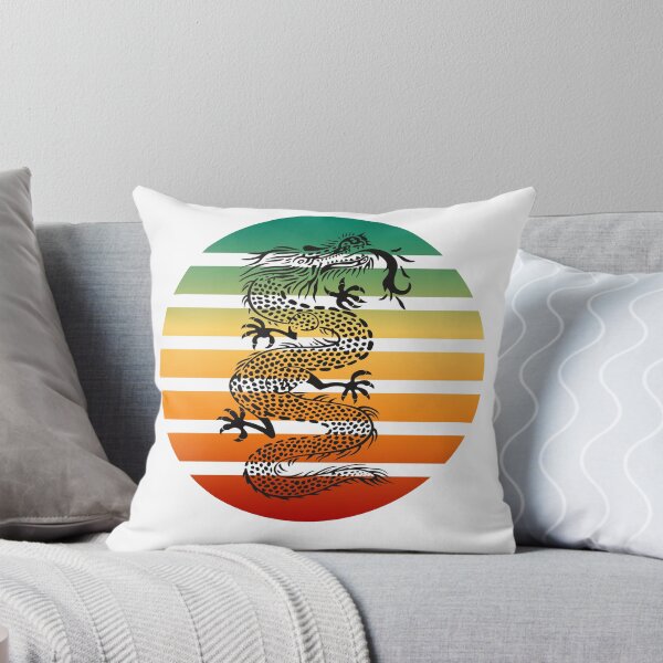 Item preview, Japanese Dragon Tribal Style Vintage Retro Sunset designed and sold by Mechanical-Artt.