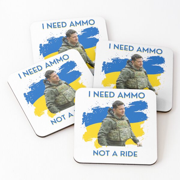 Item preview, I need ammunition not a ride original design essential t shirt | i need ammo not a ride volodymyr zelensky sticker designed and sold by sugarcube1999.