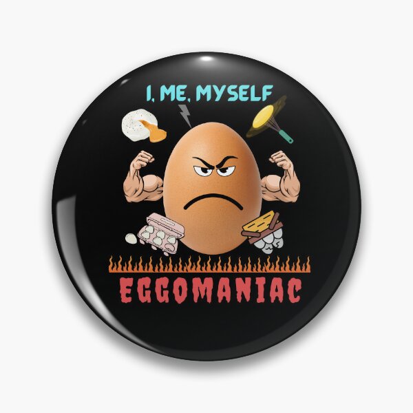 Item preview, Eggomaniac - the badass egg! (in black) | Easter Egg Hunt | Happy Easter | Funny Easter designed and sold by CosmicStory.