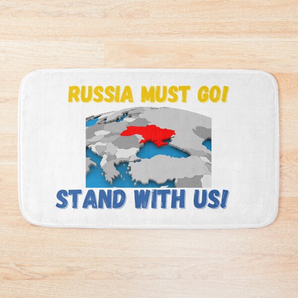 Item preview, Russia Must Leave | We Support Ukraine [End Ukraine War] designed and sold by SolSel ⭐⭐⭐⭐⭐.