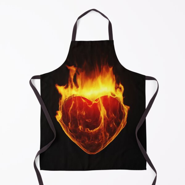 Item preview, burning symbol heart on black designed and sold by petrovk.