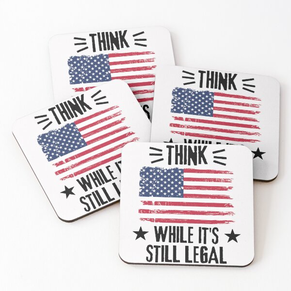 Item preview, Think While It's Still Legal American Flag  designed and sold by elvisg03.