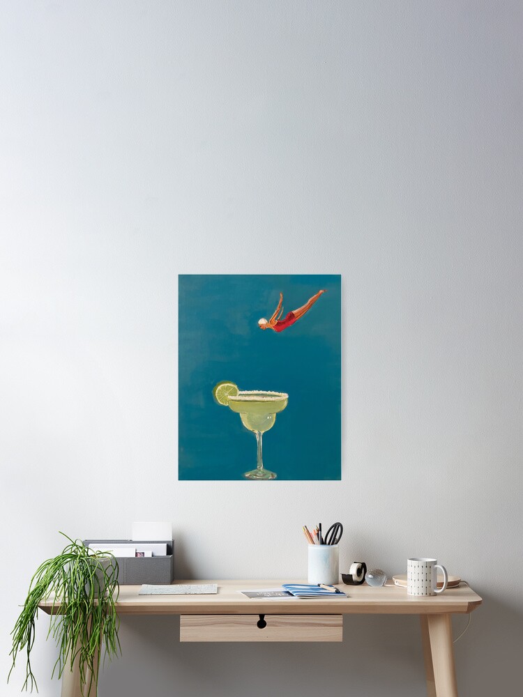 Margarita Diving - Original Painting Poster