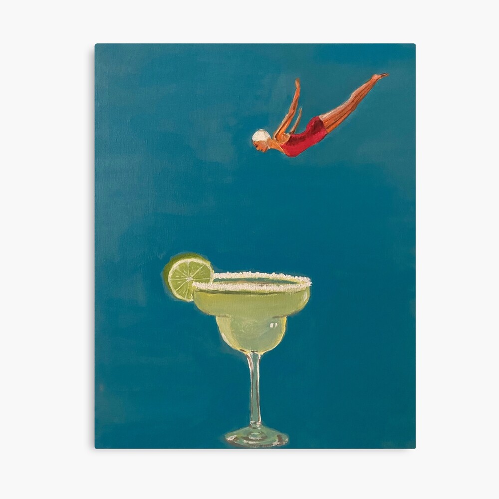 Margarita Diving - Original Painting Poster