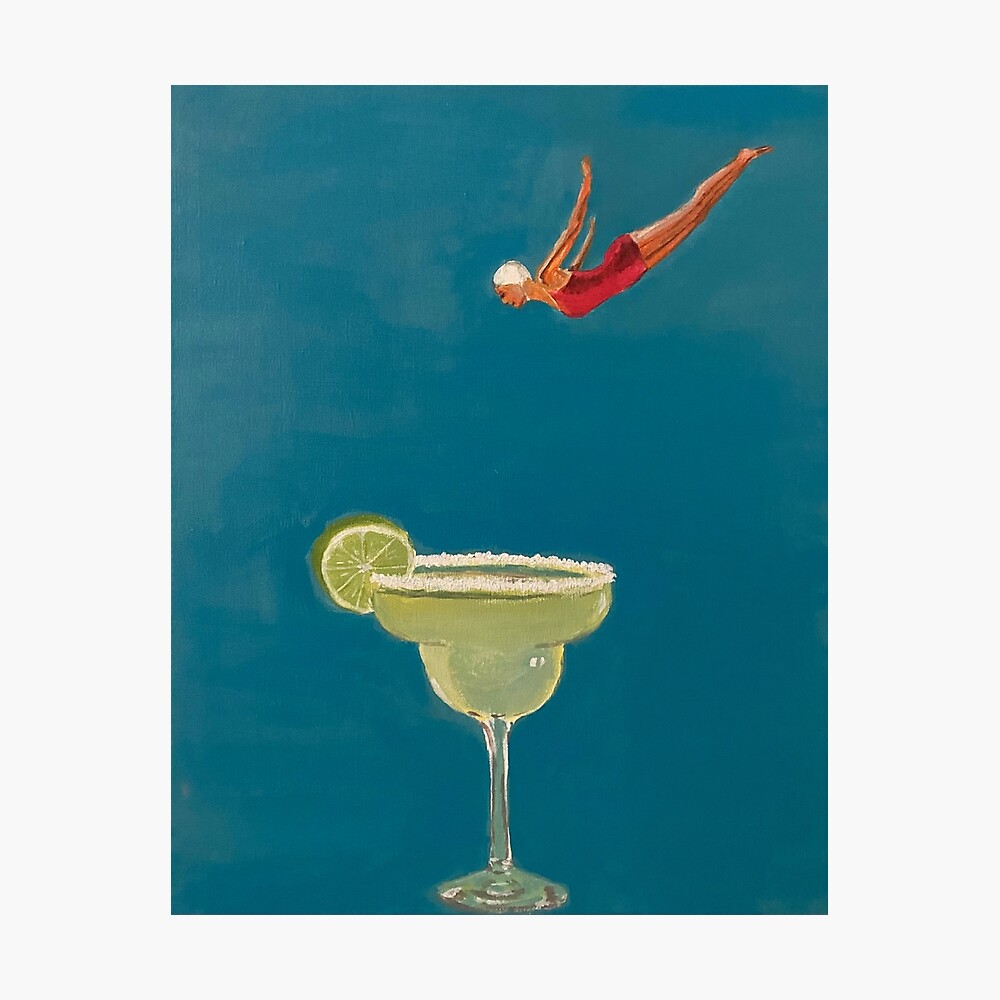 Margarita Diving - Original Painting Poster