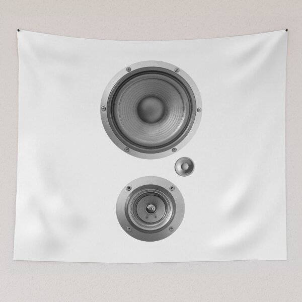 Item preview, Subwoofer Speaker on white pattern designed and sold by polymolystudio.