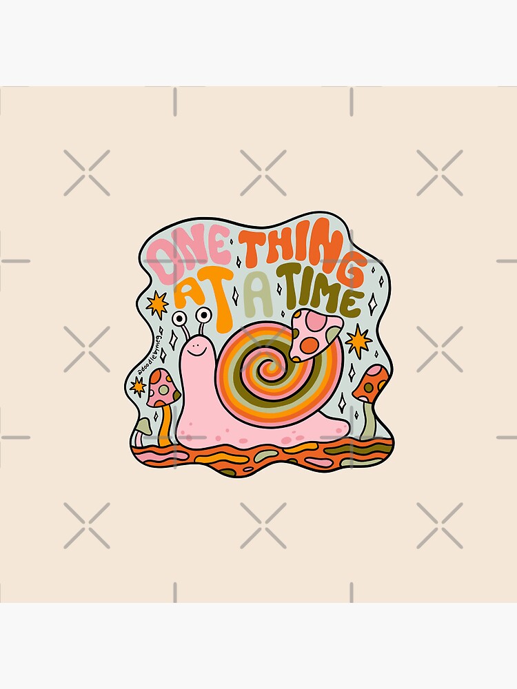 Thumbnail 3 of 3, Pin, One Thing at a Time designed and sold by doodlebymeg.