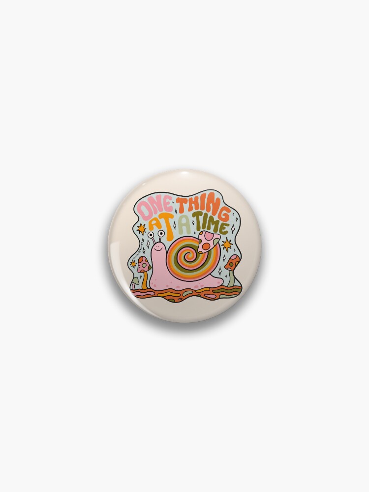 Thumbnail 1 of 3, Pin, One Thing at a Time designed and sold by doodlebymeg.