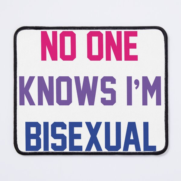 Item preview, No One Knows I'm Bisexual - Funny Design - Gay Pride designed and sold by MauveMoves.