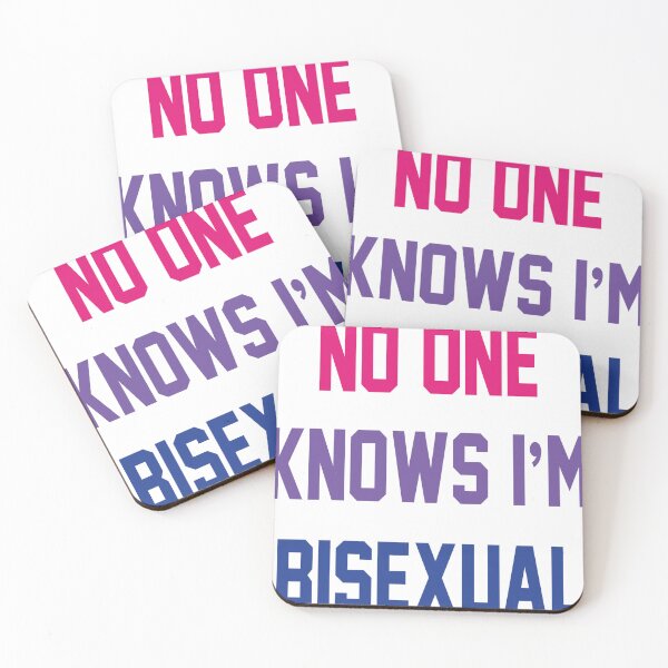 Item preview, No One Knows I'm Bisexual  -  Funny Design -  Gay Pride designed and sold by MauveMoves.