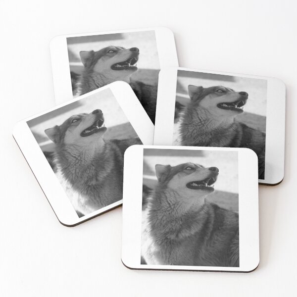 Item preview,  american gray wolf, gray and white wolf lovers, wolfes, pet wolf-dog designed and sold by Nicedeco.
