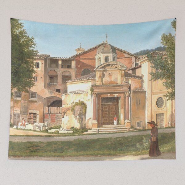 Item preview, A Section of the Via Sacra, Rome (The Church of Saints Cosmas and Damian) for art lover classical painting designed and sold by Lady-Frost.