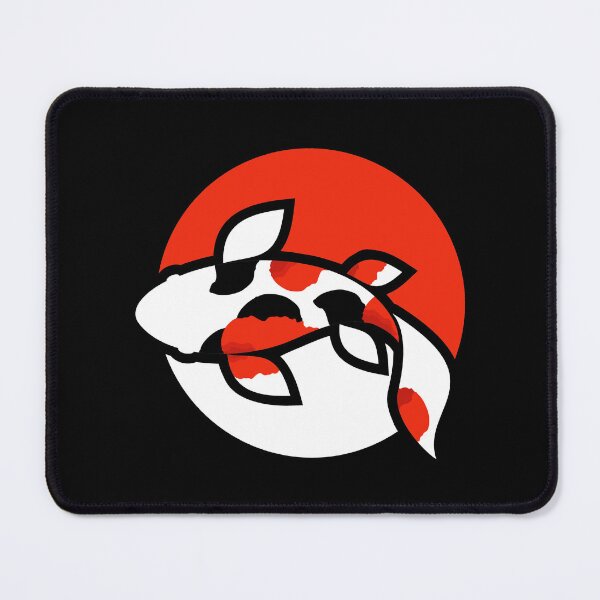 Item preview, Koi fish in orange pond Minimalist japan art designed and sold by GraphismNinja.