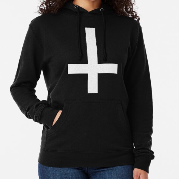 inverted cross moletom com capuz