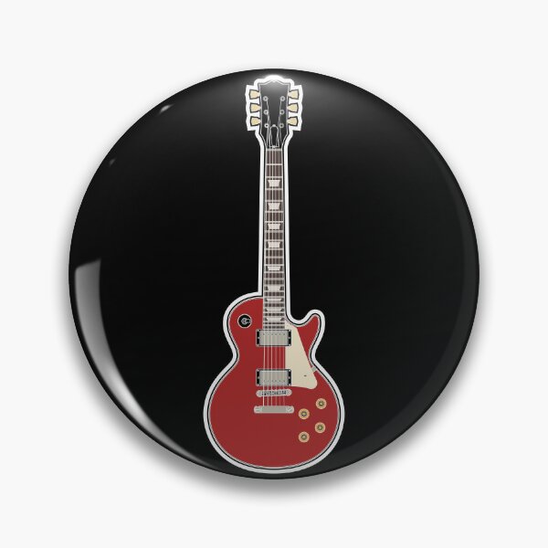 Gibson Les Paul Full Body Electric Guitar Colored Line Drawing Pin By Killerriffs Redbubble 4481