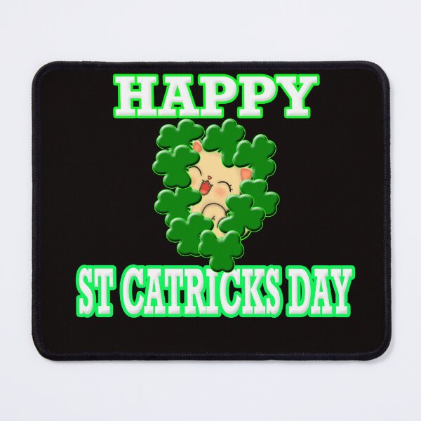Item preview, Funny Cat surrounded with Shamrocks, St Catricks Day designed and sold by Angelle55.