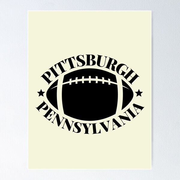 Artikelvorschau, Pittsburgh Pennsylvania Fußball entworfen und verkauft von salahnewdesign.