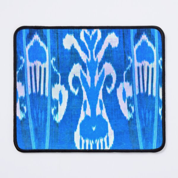 Item preview, Uzbek ikat tulip flower pattern designed and sold by LeFabriqueOuz.
