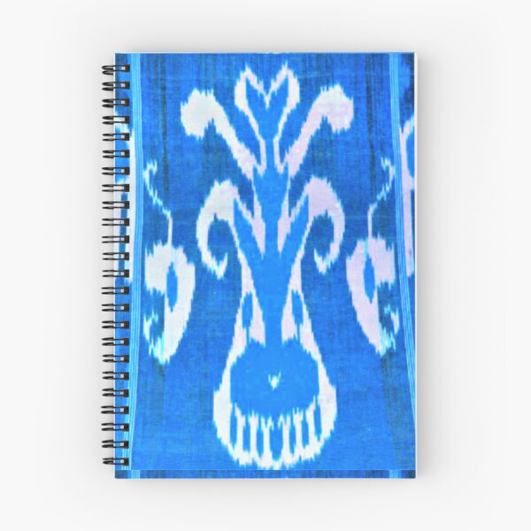 Item preview, Uzbek ikat tulip flower pattern designed and sold by LeFabriqueOuz.