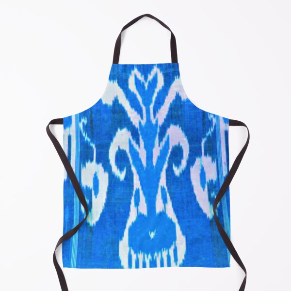 Item preview, Uzbek ikat tulip flower pattern designed and sold by LeFabriqueOuz.
