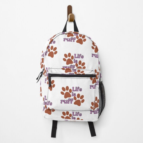 Item preview, Life is Ruff with paw prints designed and sold by MGuyerArt.