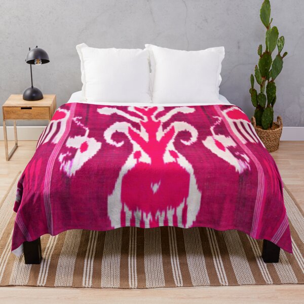Aperçu de l'œuvre Modèle de fleur de tulipe ikat ouzbek créée et vendue par LeFabriqueOuz.