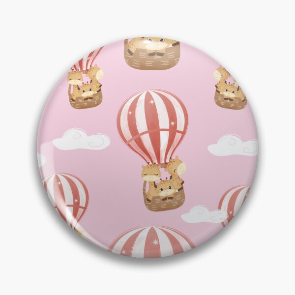 Item preview, Cute Giraffe Family in Hot Air Balloon cartoon pattern, giraffi  designed and sold by MamaSweetea.