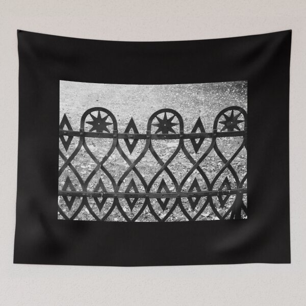 Item preview, Ornamental metal fence in black and white designed and sold by Shulie1.