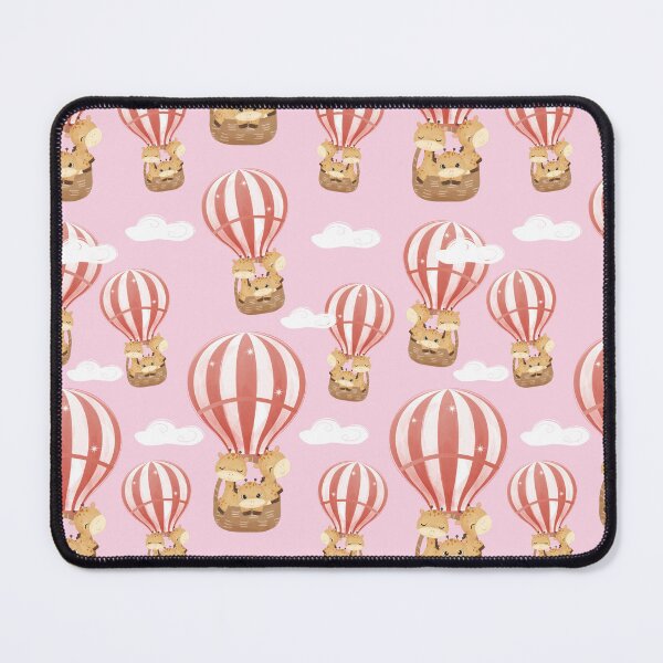 Item preview, Cute Giraffe Family in Hot Air Balloon cartoon pattern, giraffi designed and sold by MamaSweetea.