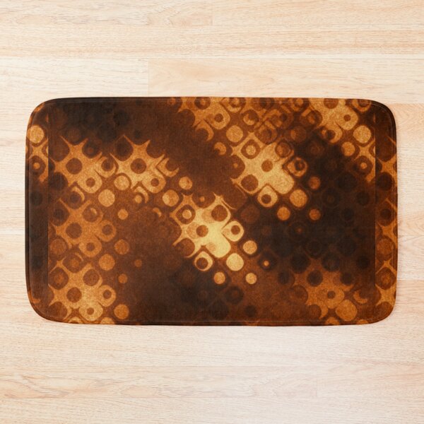 Item preview, Rusty Rain Drops Psychedelia Distortion Orbs Pattern Print Rust Orange Brown Tan Gold designed and sold by Shayna Westfall.