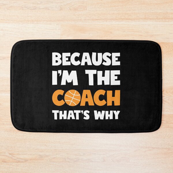 Item preview, Because I'm The Coach That's Why Gift For Basketball Coach Sticker designed and sold by stewaales6.