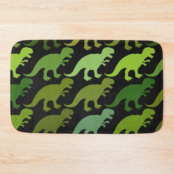Item preview, green dinosaur pattern dino dark and light green dinosaur pattern designed and sold by Tshirtk.