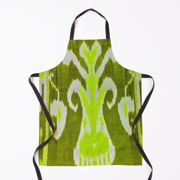 Item preview, Uzbek ikat tulip flower pattern designed and sold by LeFabriqueOuz.